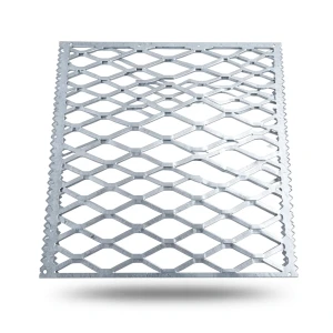 Galvanised Steel Expanded Metal Mesh Bahri Thickness 3.8 mm Width 1.22 m Length 5 m