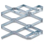 Galvanised Steel Expanded Metal Mesh Bahri Thickness 3.8 mm Width 1.22 m Length 5 m