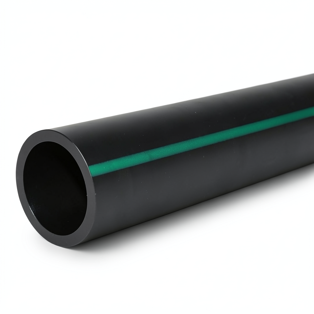 HDPE Pipe Nominal Pressure 10 Bar PE 80 OD 200 mm SDR 13.6 Black