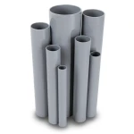 مواسير UPVC ضغط اسمي 16/20 قطر خارجي 160 مم سمك 11.9 مم لون رمادي