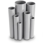 مواسير UPVC ضغط 16/20 قطر خارجي 200 مم سمك 14.9 مم لون رمادي