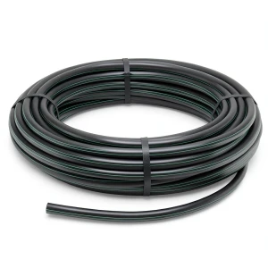 HDPE Polyethylene Coil Pipe Nominal Pressure 10 Bar PE 80 OD 25 mm SDR 13.6 Black