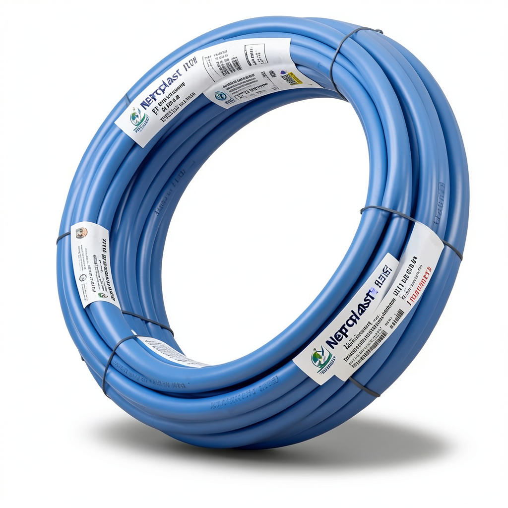 Neproplast HDPE Pipes PE 80 Pressure 4 Bar Outside Diameter 110 mm Thickness 3.4 mm Blue | NEPROPLAST