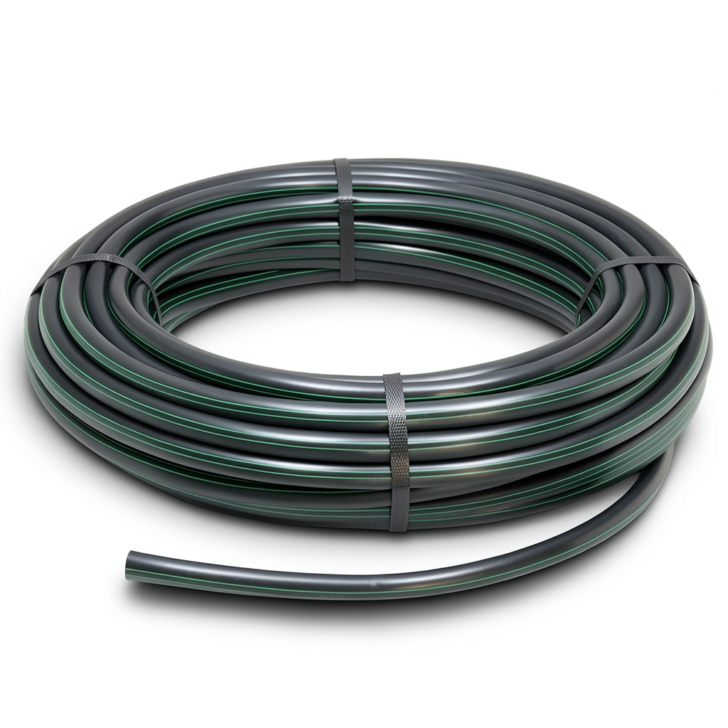 HDPE Polyethylene Coil Pipe Nominal Pressure 10 Bar PE 80 OD 63 mm SDR 13.6 Black