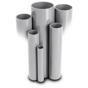 مواسير UPVC قطر خارجي 63 مم سمك 1.9 مم لون رمادي ضغط 6/20 بار