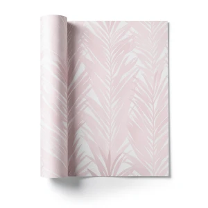 Leaf Patterned Wallpaper 10m x 0.53m Pink, Model 10031-05