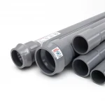 انابيب UPVC لتمديدات المياه شركة الوطنيه ضغط 25 بار  قطر خارجي 110 مم سمك 10.0 رمادي اللون   