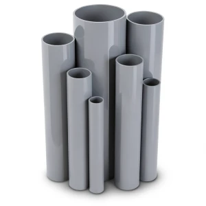 مواسير UPVC ضغط 16/20 قطر خارجي 50 مم سمك 3.7 مم لون رمادي