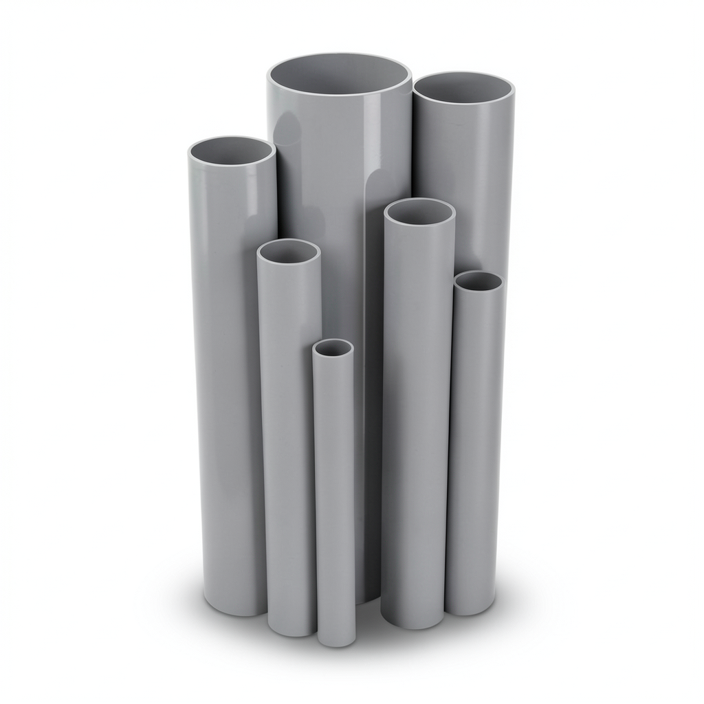 UPVC Pipes Nominal Pressure 16/20 Outside Diameter 75 mm Thickness 5.6 mm Gray