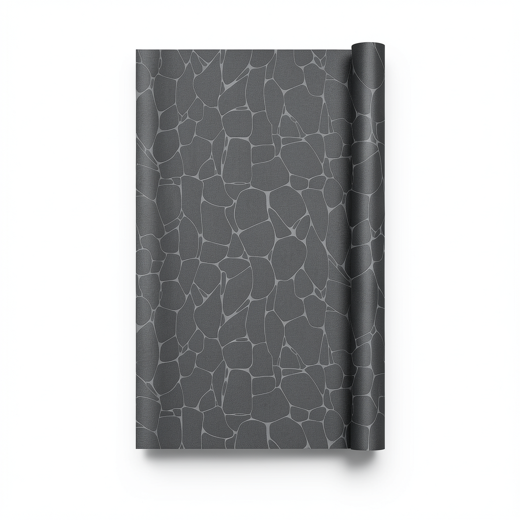 Patterned Wall Decoration 10m x 0.53m Dark Gray, Model 10032-15
