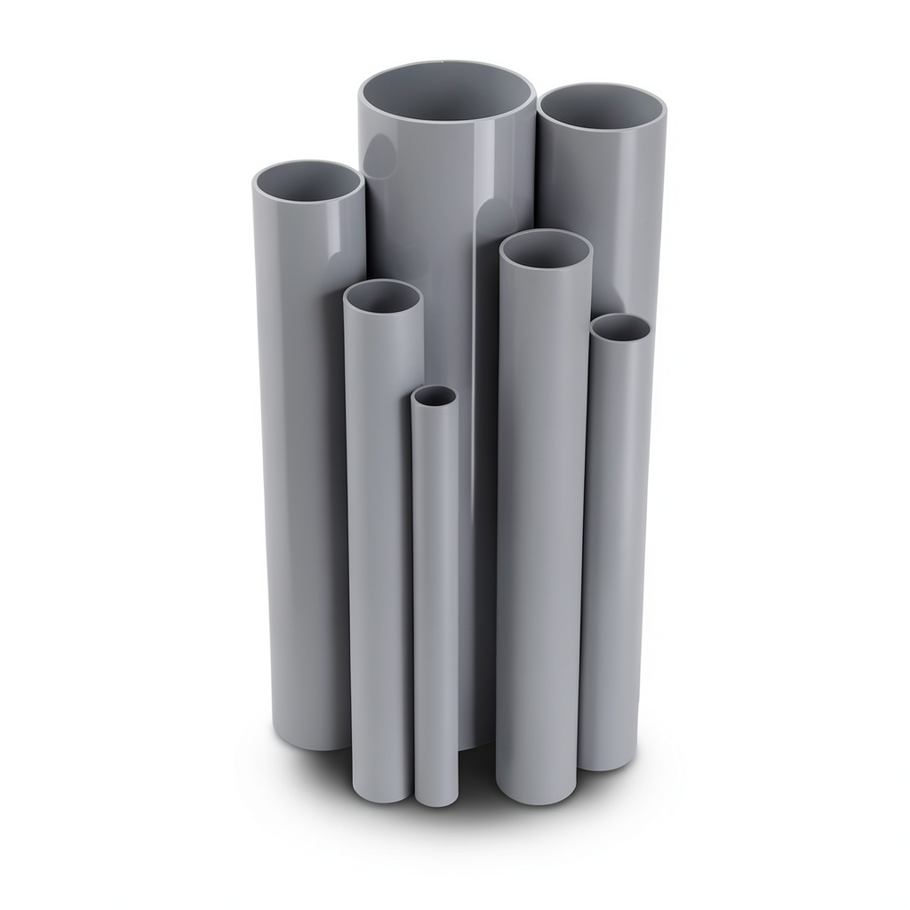 UPVC Pipes Nominal Pressure 16/20 Outside Diameter 160 mm Thickness 11.9 mm Gray