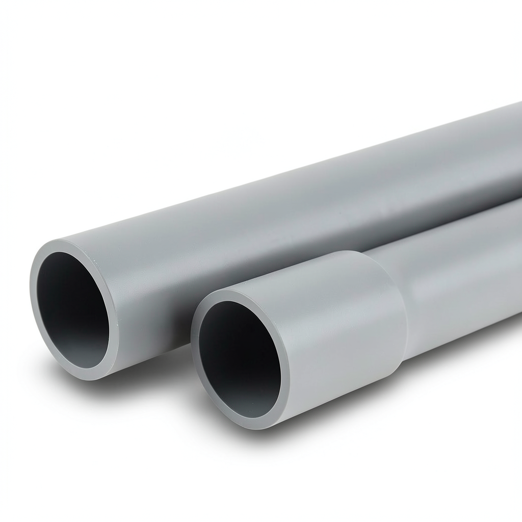 UPVC Pipes Nominal Pressure 6 Bar Outside Diameter 160 mm Thickness 4.70 mm Gray