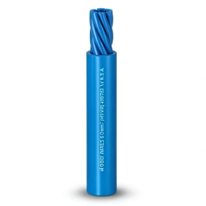 سلك مفرد مجدول 400 مم2 450/750 فولت موصل نحاس عزل PVC، لون أزرق | شركة الفنار