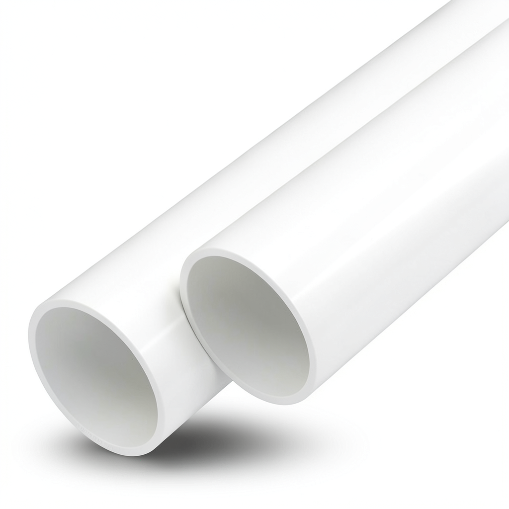 مواسير UPVC لانظمة الصرف الصحي الوطني جدول 40 مقاس 1 1/2 إنش سمك 3.68 مم لون أبيض
