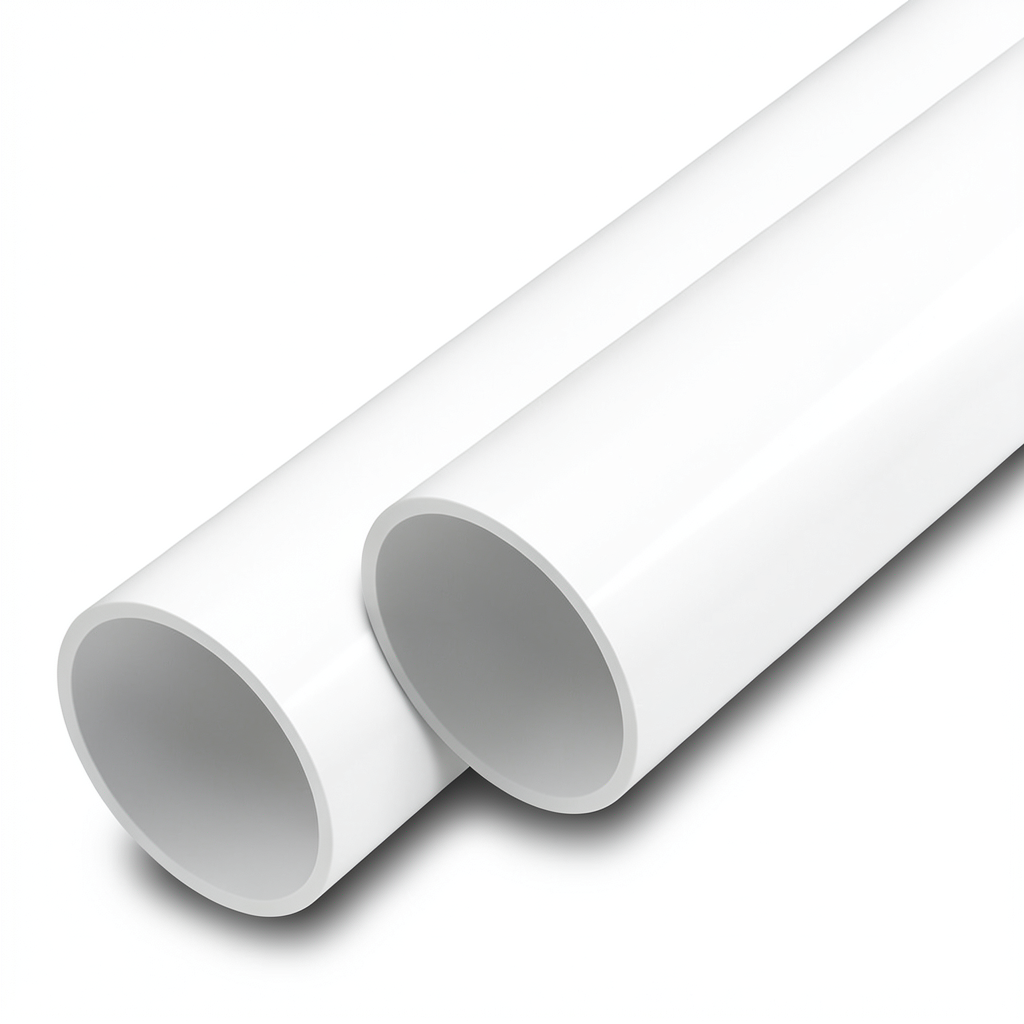 مواسير UPVC جدول 40 مقاس 3 إنش سمك 5.49 مم لون أبيض
