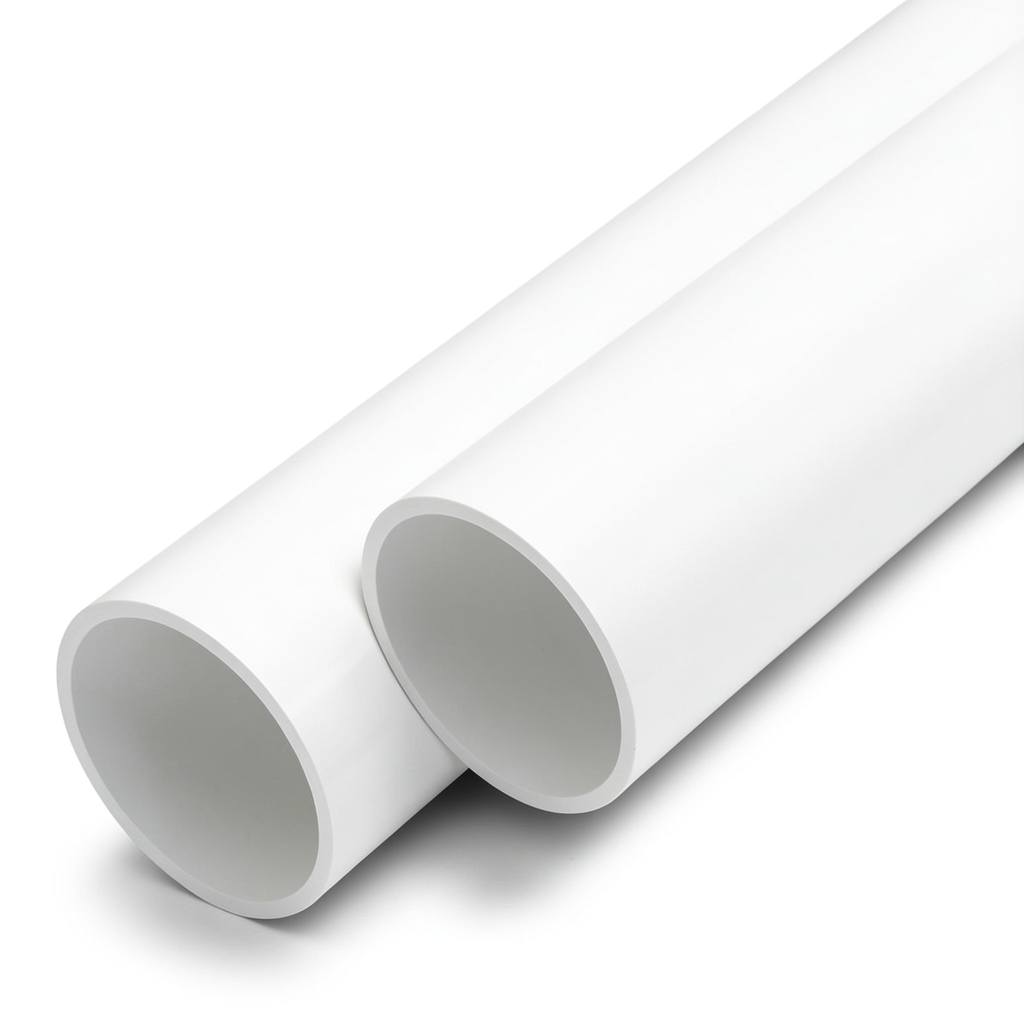 مواسير UPVC لانظمة الصرف الصحي الوطني جدول 40 مقاس 4 إنش سمك 6.02 مم لون أبيض