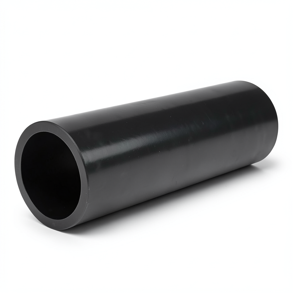 HDPE Plastic Pipe Nominal Pressure 10 Bar PE 80, 500 mm Diameter SDR 13.6, Black