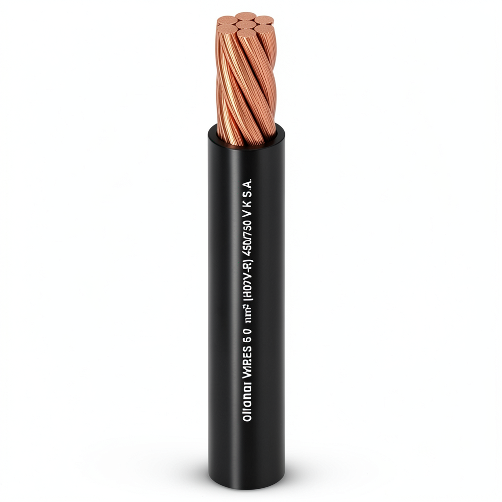 50mm Copper Stranded Wire 450/750V, PVC Insulation 1.4mm Thick | Al Fanar