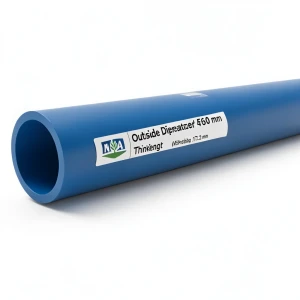 مواسير HDPE PE 80 ضغط 4 بار قطر خارجي 560 مم سمك 17.2 مم لون ازرق | نيبروبلاست