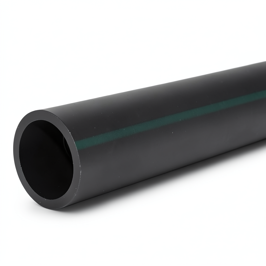HDPE Polyethylene Pipe Nominal Pressure 10 Bar PE 80, 630 mm SDR 13.6 Black
