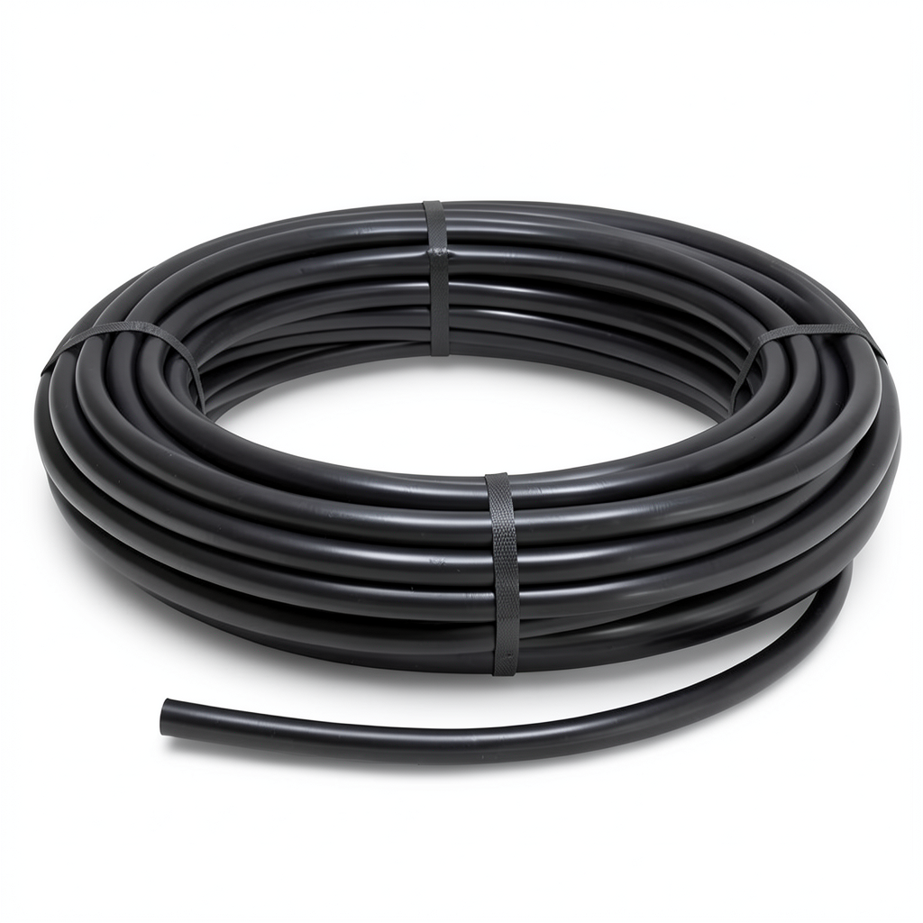 لفة أنابيب بلاستيك HDPE ضغط 10 بار PE 80 قطر خارجي 32 مم SDR 13.6 لون أسود