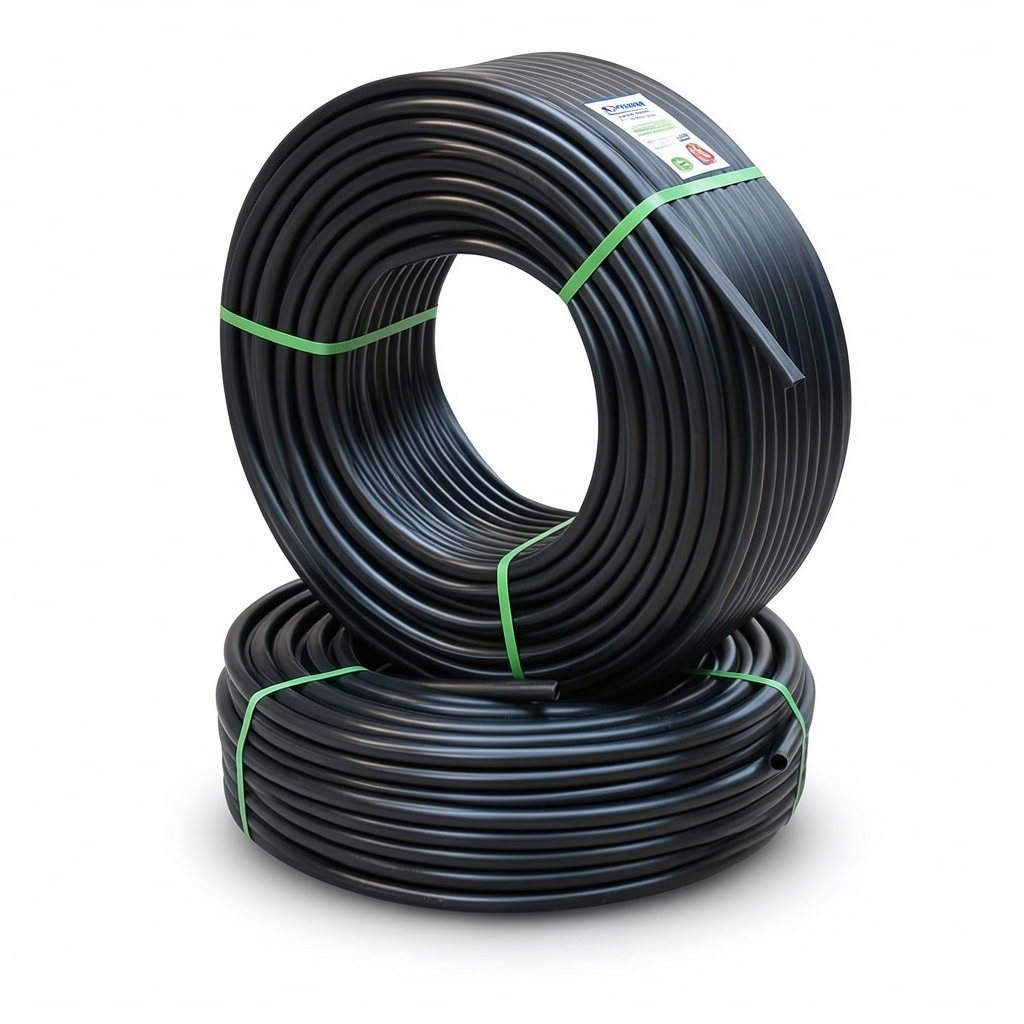 أنابيب HDPE PE 80 ضغط 4 بار قطر خارجي 50 مم سمك 1.8 مم لون اسود | نيبروبلاست