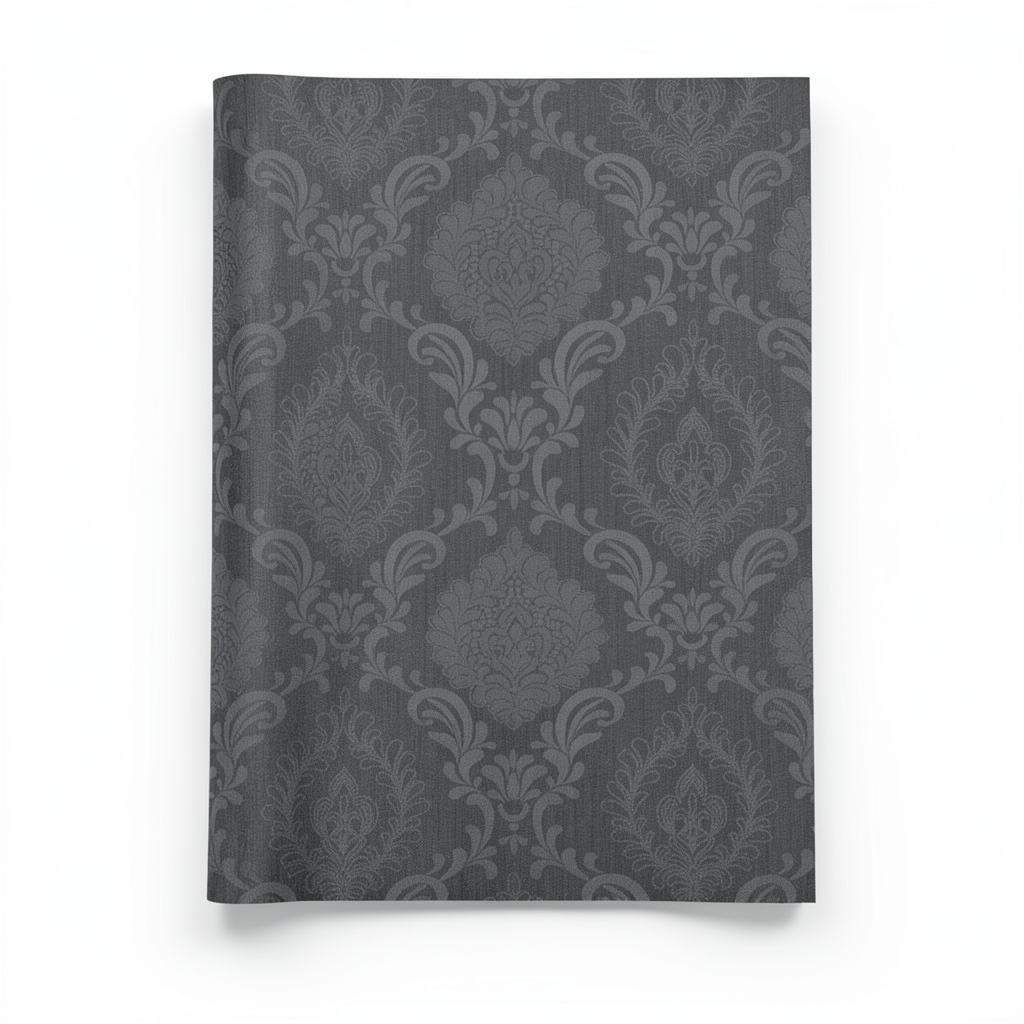 Classic Wallpaper 10m x 0.53m Dark Gray, Model 10030-15