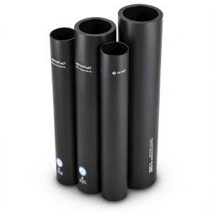 مواسير HDPE PE 80 ضغط 4 بار قطر خارجي 160 مم سمك 4.9 مم لون أسود | نيبروبلاست