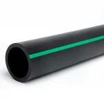 مواسير بلاستيك HDPE ضغط  15.9 بار [PE 63] قطر خارجي 450 مم  SDR 7.4  لون اسود مع خط اخضر | مصنع المنى