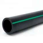 HDPE Plastic Pipe  PN 15.9 Bar [PE 63] Outside Diameter 500 mm  SDR 7.4  Color Black with Green Stripes | Almona Factory