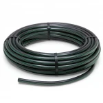 HDPE Plastic Coil Pipe  Nominal Pressure 4 Bar [PE 63] OD 40 mm  SDR 26  Color Black with Green Stripes | Almona Factory