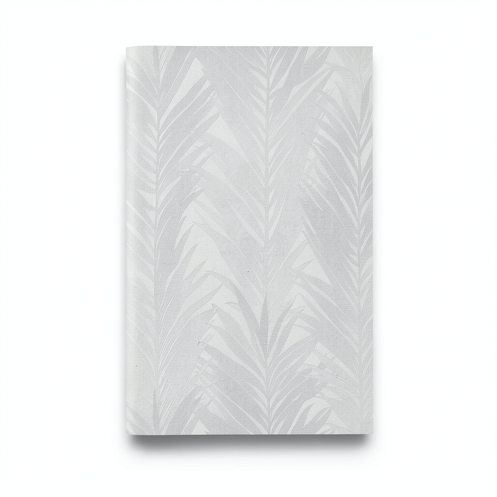 German Leaf Patterned Wallpaper 10m x 0.53m Gray, Model 10031-10