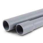 مواسير UPVC ضغط 10 بار قطر خارجي 160 مم سمك 7.70 مم لون رمادي