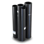 HDPE Pipes PE 80 Pressure 4 Bar Outside Diameter 225 mm Thickness 6.9 mm Black | NEPROPLAST