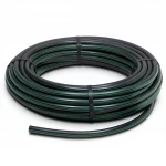 لفة أنابيب HDPE ضغط  6 بار [PE 63] قطر خارجي 90 مم  SDR 17.6  لون اسود مع خط اخضر | مصنع المنى