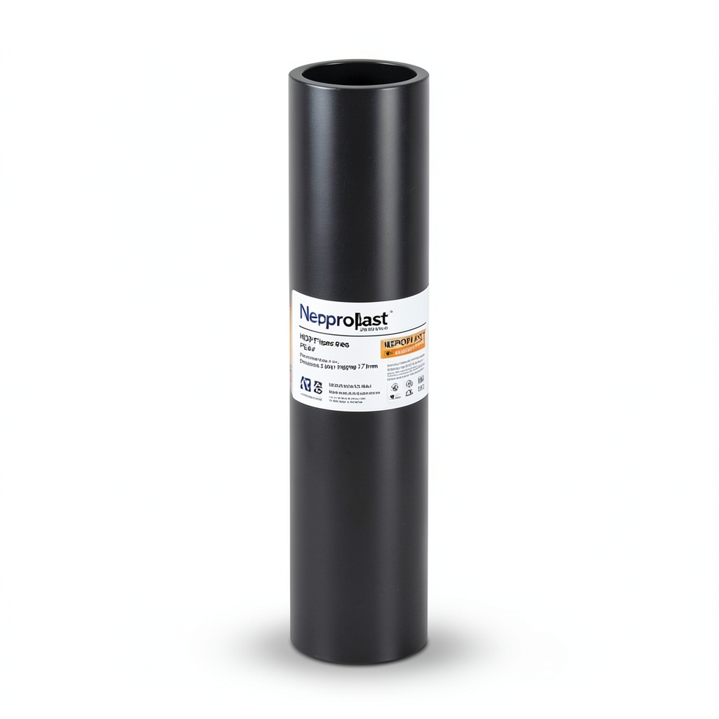 مواسير HDPE نيبروبلاست PE 80 ضغط 4 بار قطر 250 مم سمك 7.7 مم اسود | نيبروبلاست