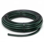 لفة أنابيب HDPE ضغط  4 بار [PE 63] قطر خارجي 140 مم  SDR 26  لون اسود مع خط اخضر | مصنع المنى