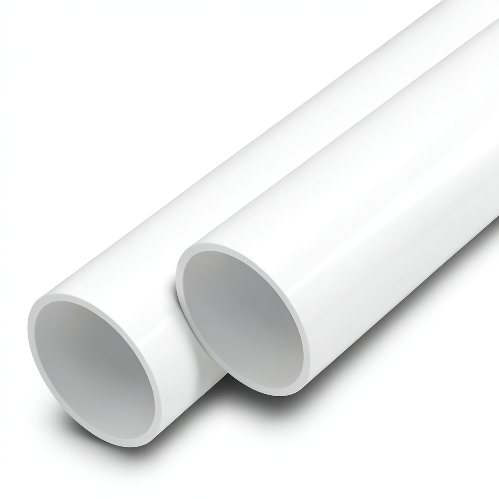 UPVC Pipes Sewage Drainage System Schedule 40 2 inch Size 3.91 mm Thickness White