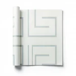 Italian geometric wallpaper, size 10 m x  0.70 m, off white color, model Z76001 