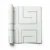 Italian geometric wallpaper, size 10 m x  0.70 m, off white color, model Z76001 
