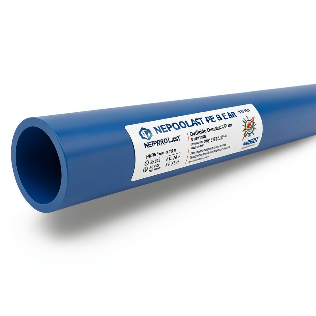 مواسير HDPE PE 80 ضغط 4 بار قطر خارجي 315 مم سمك 9.7 مم لون أزرق | نيبروبلاست