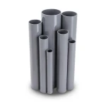 مواسير UPVC ضغط 16/20 بار قطر خارجي 90 مم سمك 6.7 مم لون رمادي