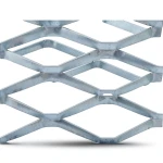 Galvanised Steel Expanded Metal Mesh Bahri Thickness 5.8 mm Width 1.22 m Length 5 m