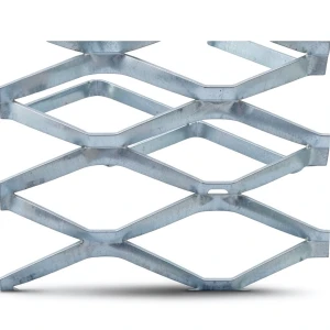 Galvanised Steel Expanded Metal Mesh Bahri Thickness 5.8 mm Width 1.22 m Length 5 m