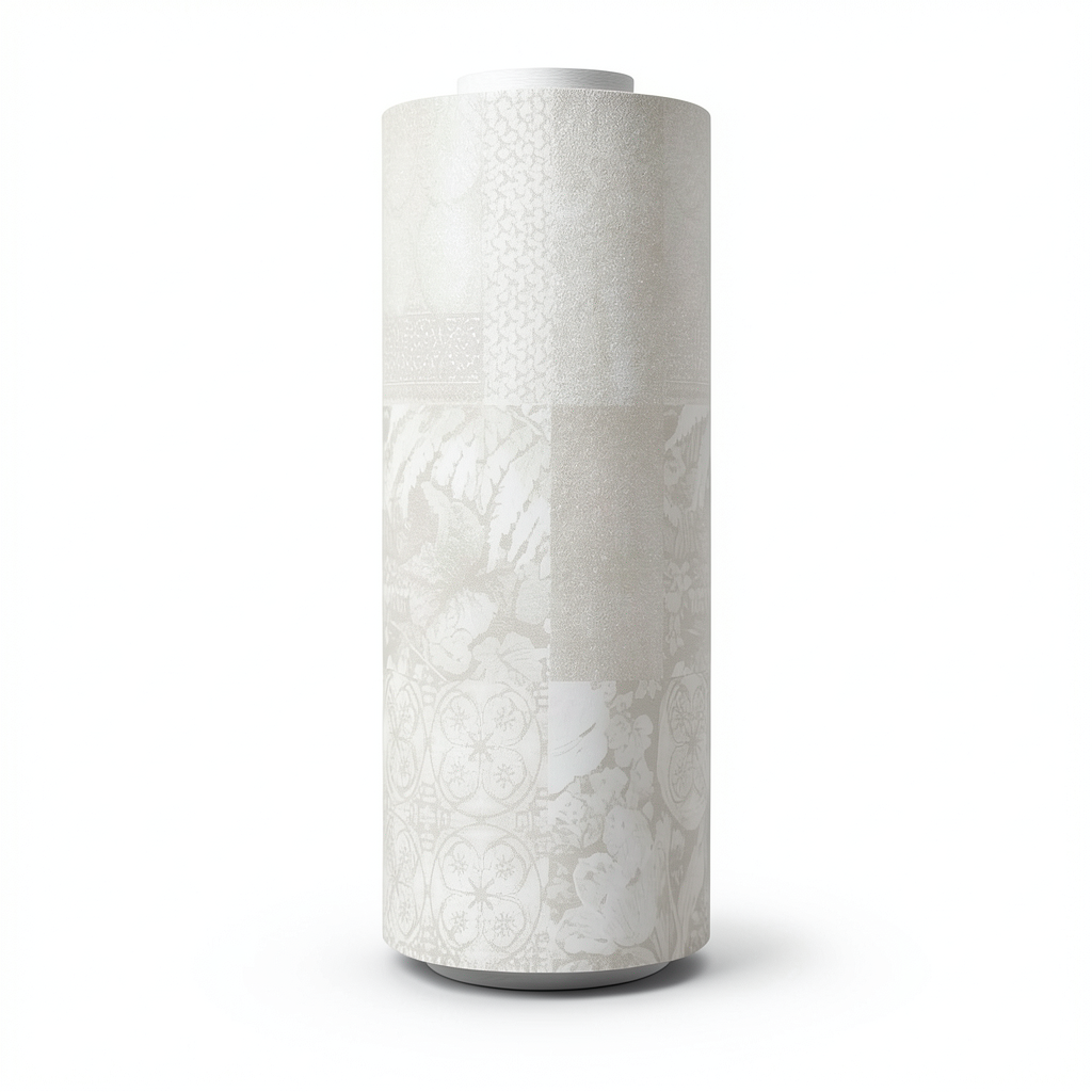 Italian Pattern Wallpaper Size 10m x 0.53m, Pale Beige Color