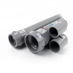 UPVC Pipes ALWatania Brand Nominal Pressure 25 Bar Outside Diameter 180 mm Thickness 16.4 mm Gray 
