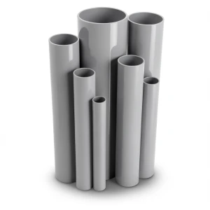مواسير UPVC ضغط 6/20 بار قطر خارجي 125 مم سمك 3.7 مم لون رمادي