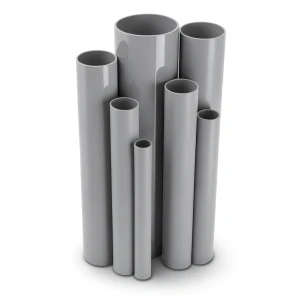 مواسير UPVC ضغط اسمي 16/20 بار قطر خارجي 140 مم سمك 10.4 مم لون رمادي