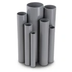 مواسير UPVC ضغط اسمي 16/20 بار قطر خارجي 160 مم سمك 11.9 مم لون رمادي