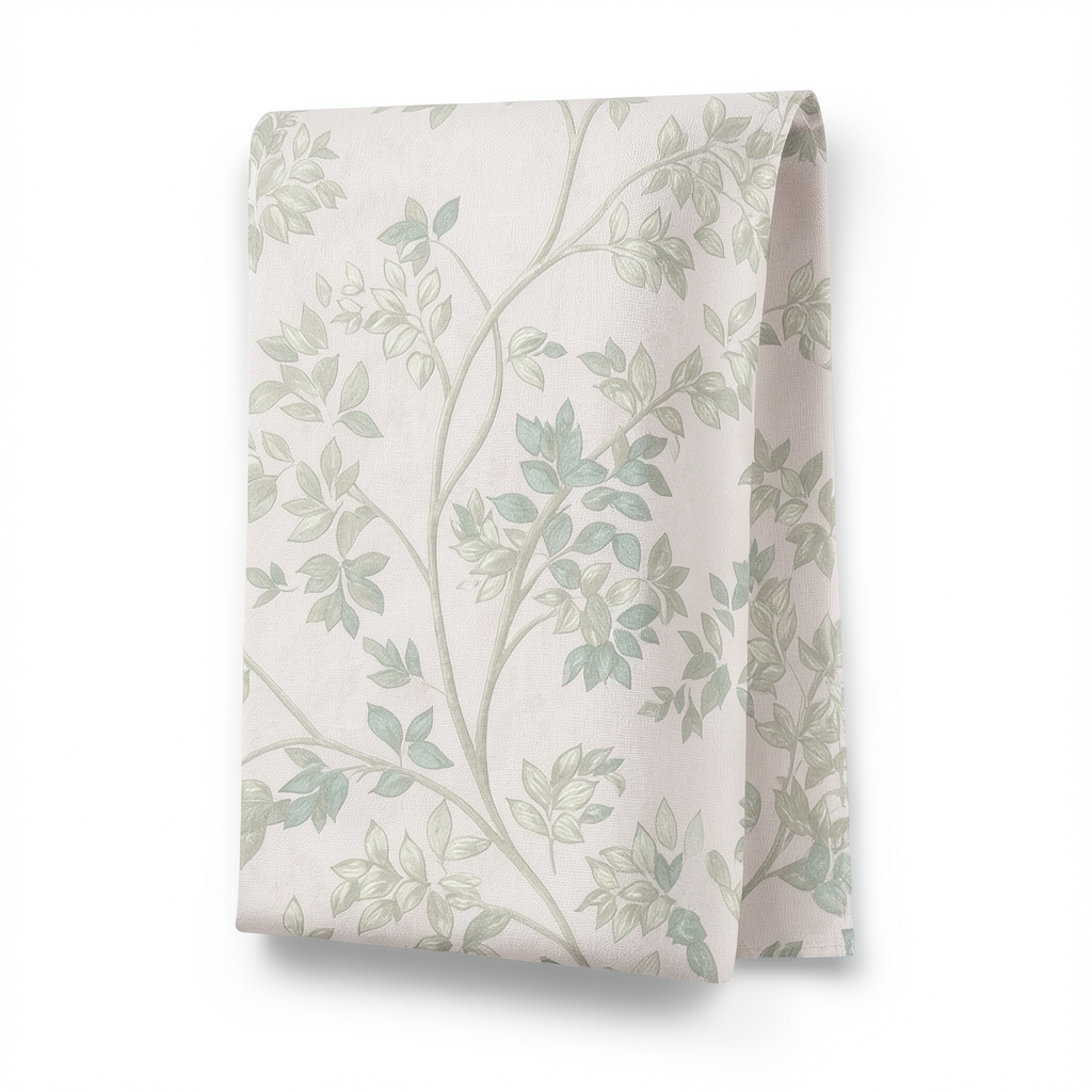 Italian Wallpaper Pale Beige Floral Design 10mx0.53m, Model Z21701